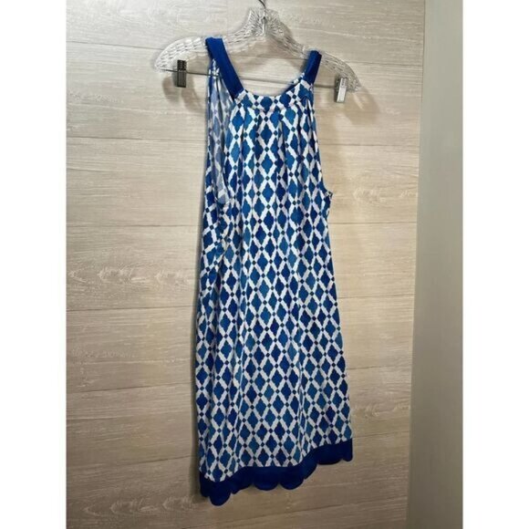 The Natalie Bow‎ Tie dress in Blue Tile by Mud Pie Medium - Picture 2 of 5